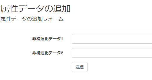 属性データ（非定型データ）の編集